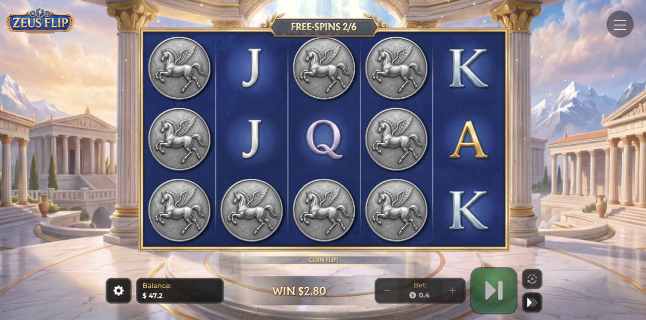 Zeus Flip avis arnaque casino jeu démo : rouleaux en free spins avec pièces Pégase et Coin Flip